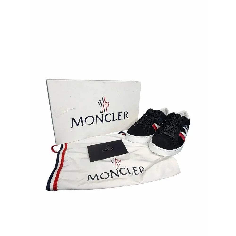 Moncler NIB Monaco M Sneakers in Black/White Tricolor Size 40